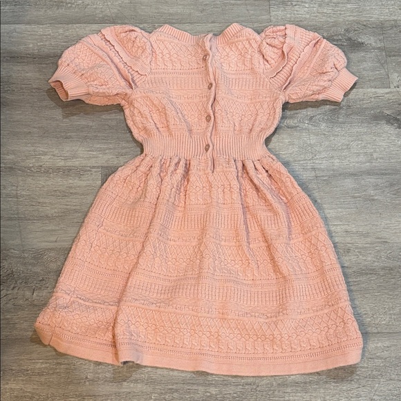 Janie and Jack “The Heights” Peachskin Sweater Dress Girls Sz 7 - Picture 7 of 7